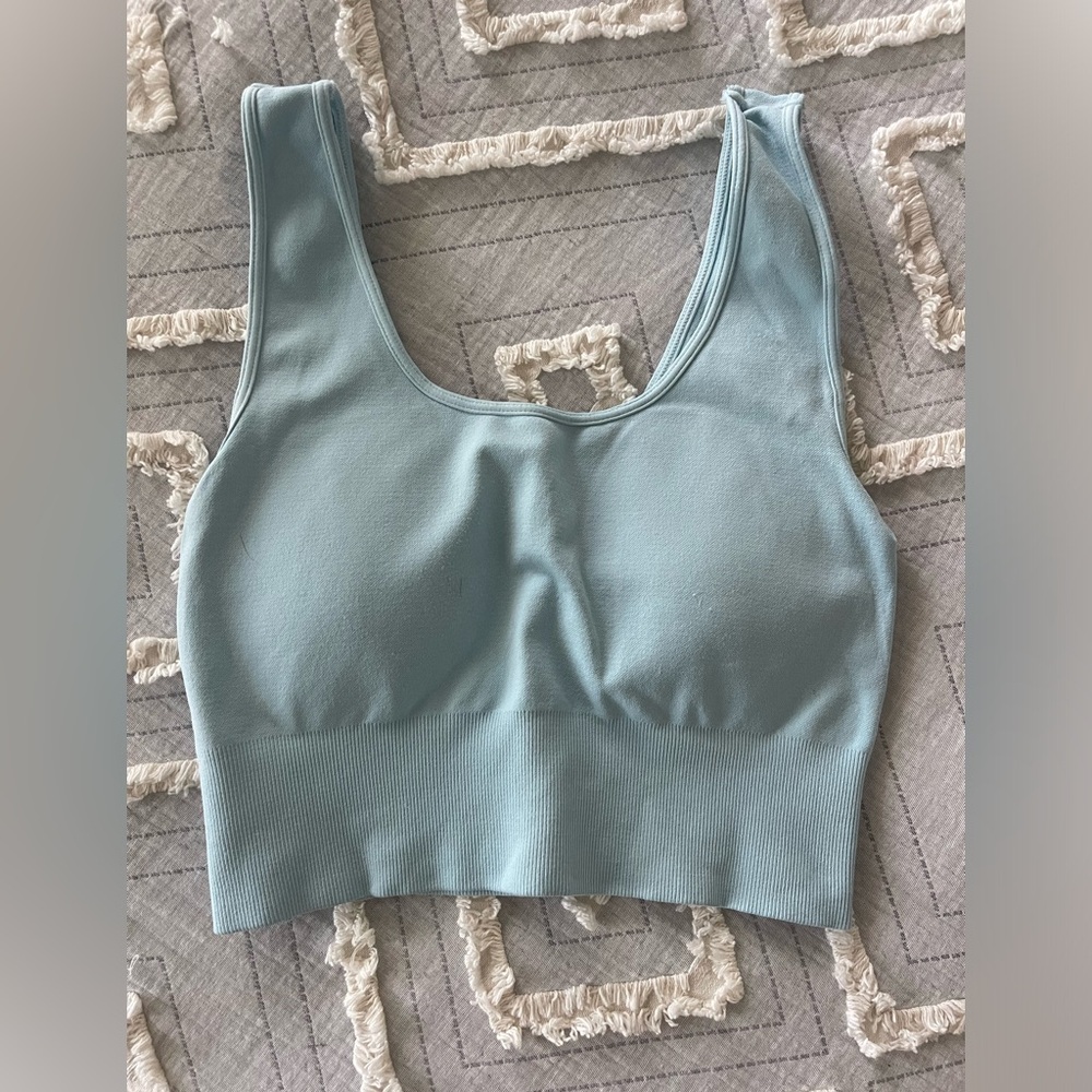 Pastel Blue Crop Top